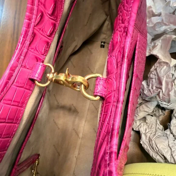 EUC Pink/Fuchsia Brahmin shopper tote. - Picture 4 of 14